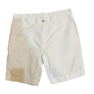 Polo Ralph Lauren Mens White Pima Cotton Chino Shorts 35 Preppy Sporty & RIch